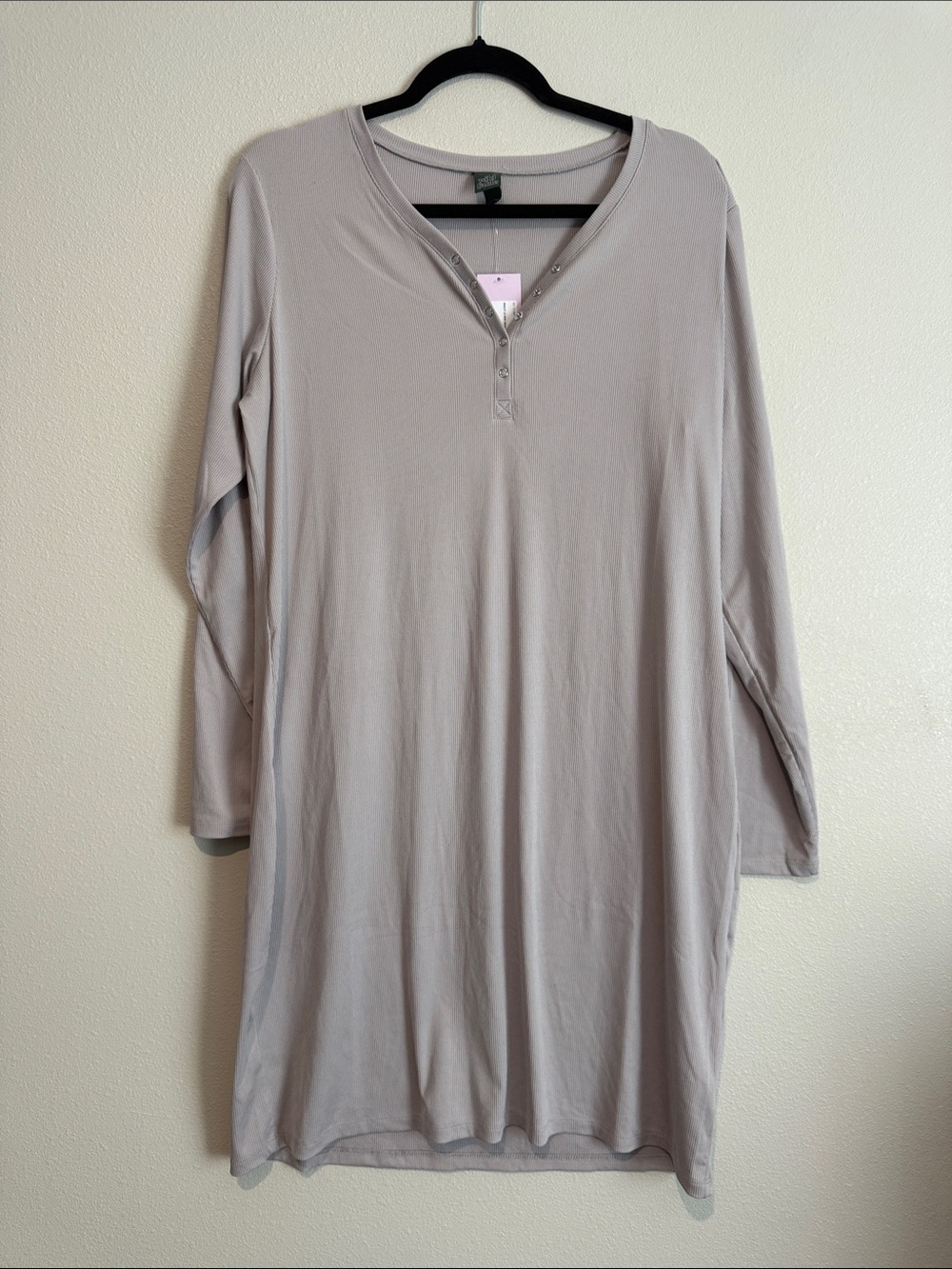 wild fable Light Gray Midi Tunic Dress